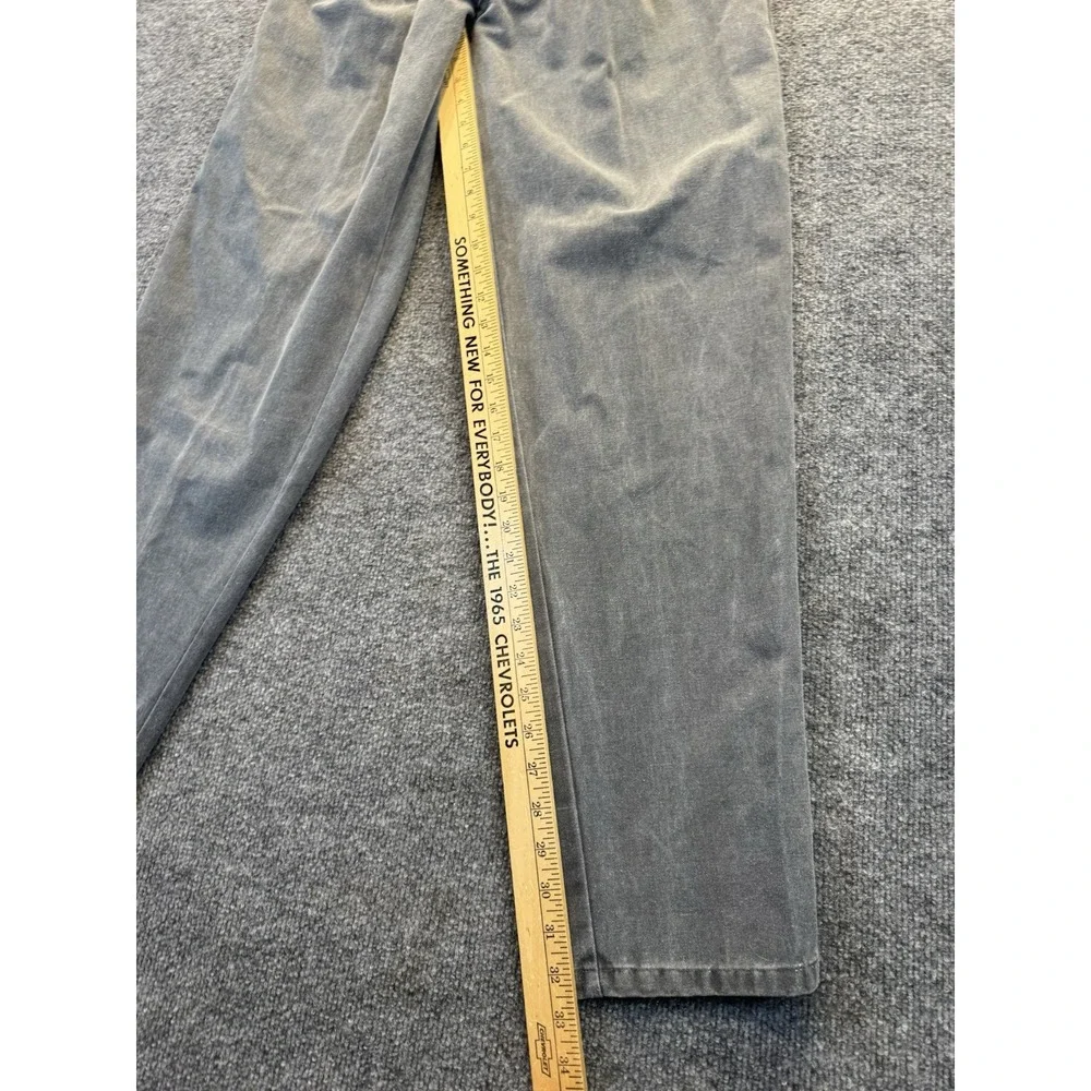 Vintage Bugle Boy Gray Pleated Pants Men's 31x31 Tapered Retro 80s 90s